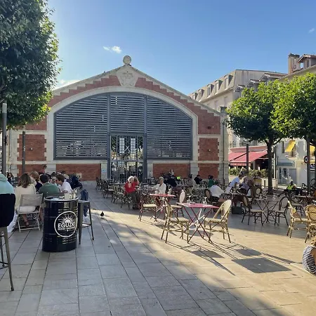2 Pers, Balcon Vue Sur Les Halles Et L'ocean, En Plein Coeur De Апартаменти Біарріц